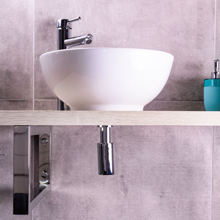 Saniclear Rema waskom set incl. hoge kraan chroom