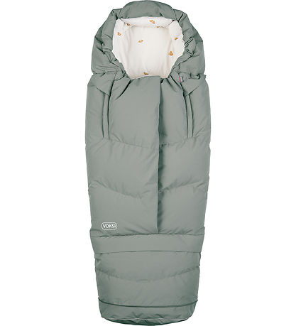 Voksi Fußsack - City North - 90/115 cm - Wiese Green/Flügel