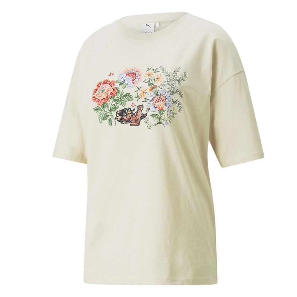 Puma T-shirt Beige Femme Puma x Liberty