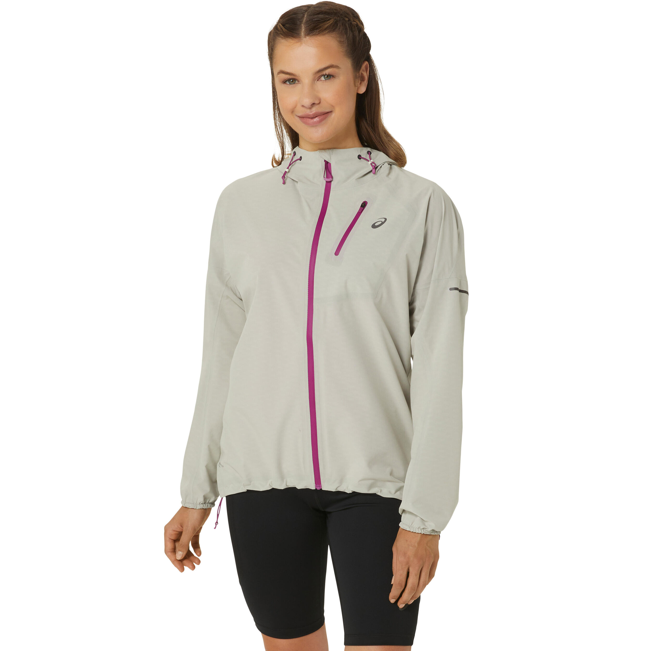 ASICS Fujitrail Waterproof Veste Running Femmes - Crème