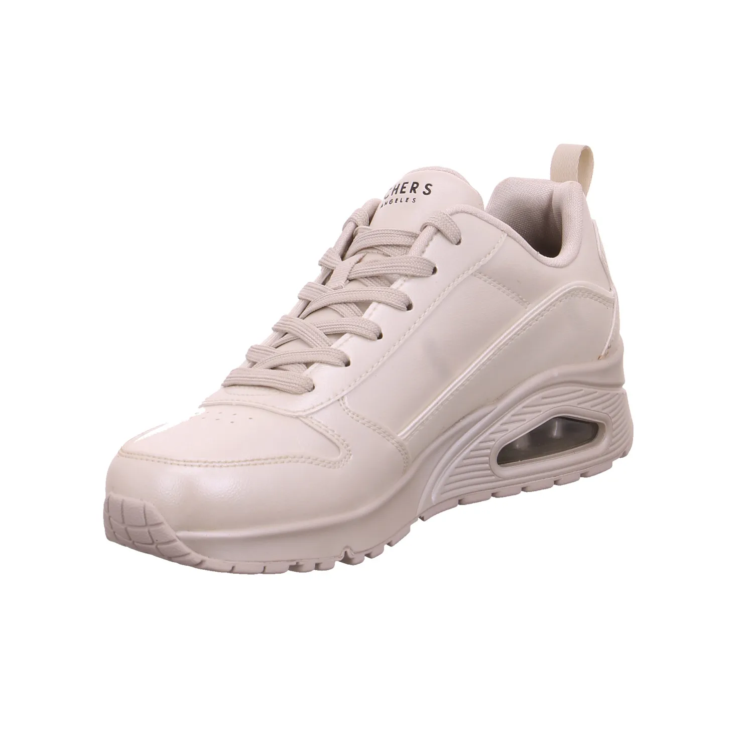 SKECHERS Sneaker Beige Lederimitat  mit Memory Foam