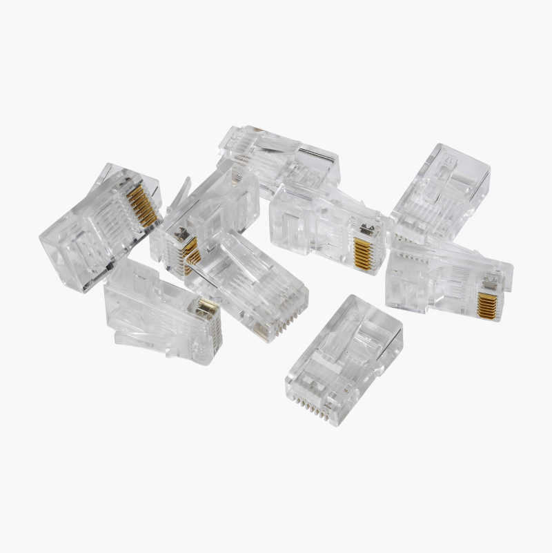 RJ45-kontakt CAT6 FTP, 10 stk.