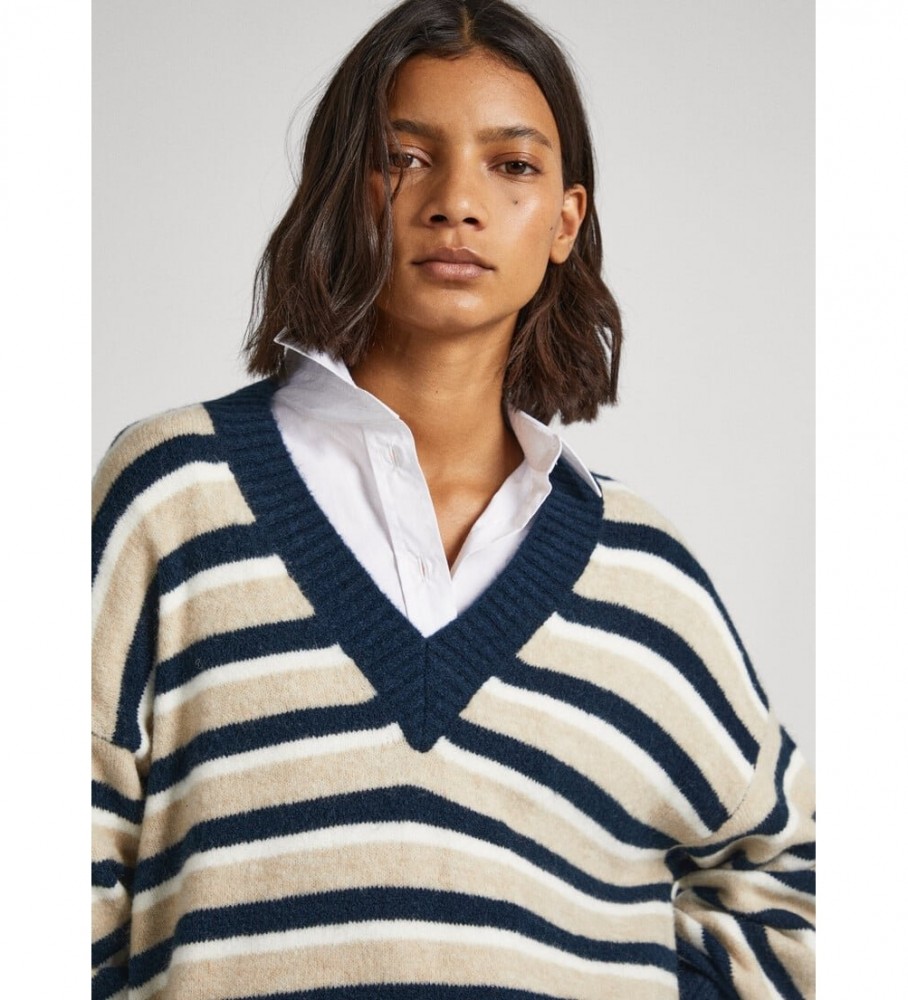 Suéter Debbie azul-marinho da Pepe Jeans