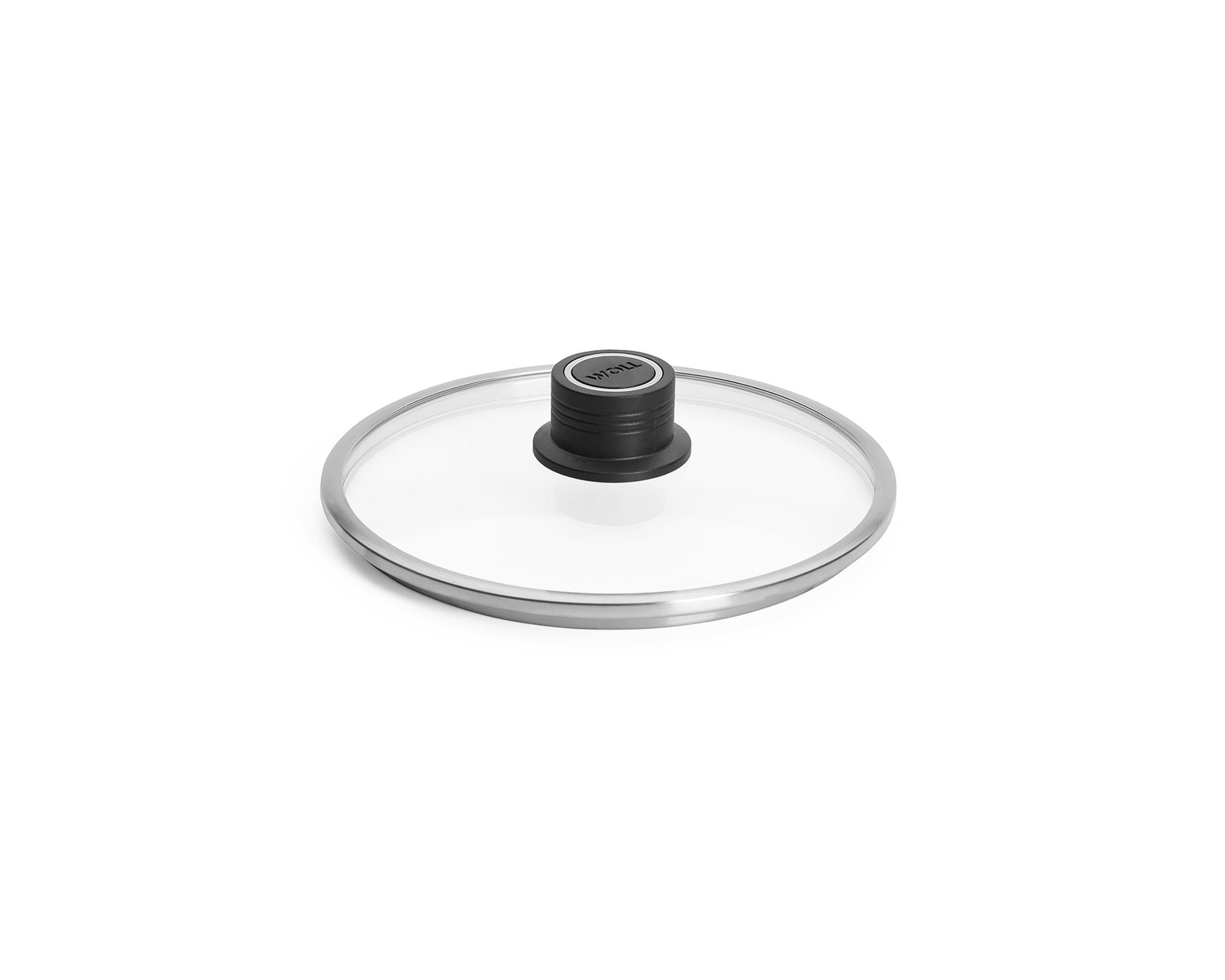 Logic Sicherheitsglasdeckel, rund - Deckelknopf: Phenolik-Knopf