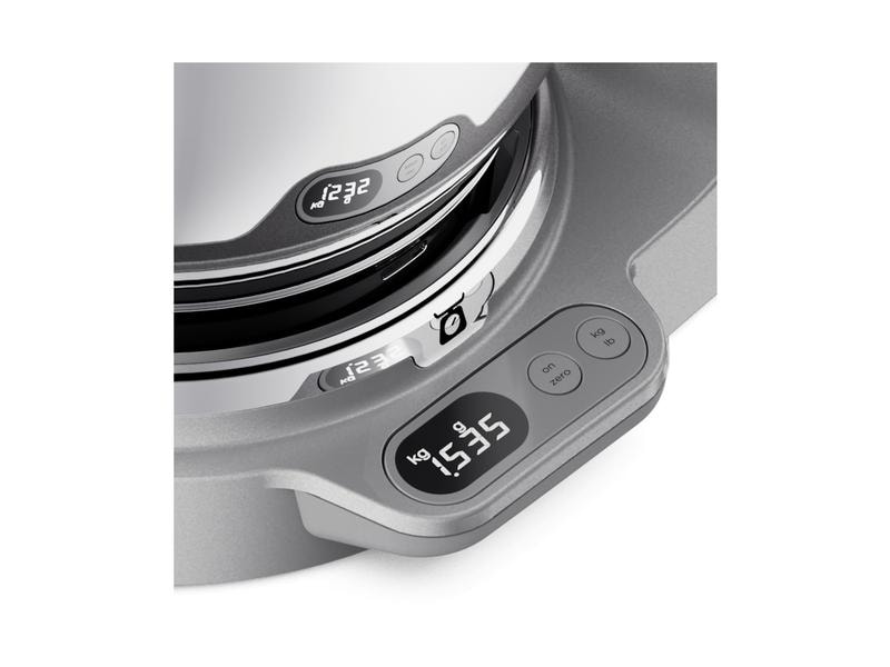 Kenwood Küchenmaschine Chef Baker XL KVL85.004SI Silber Küchenmaschine mit integrierte Waage und Timerfunktion