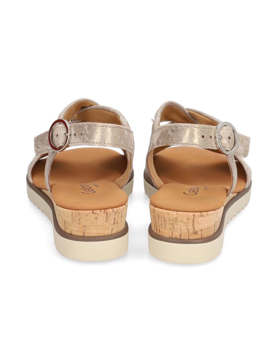 Veloursleder Sandale