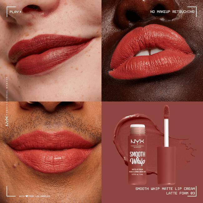 NYX Professional Makeup Smooth Whip Matte Lippenstift 03 Latte Foam