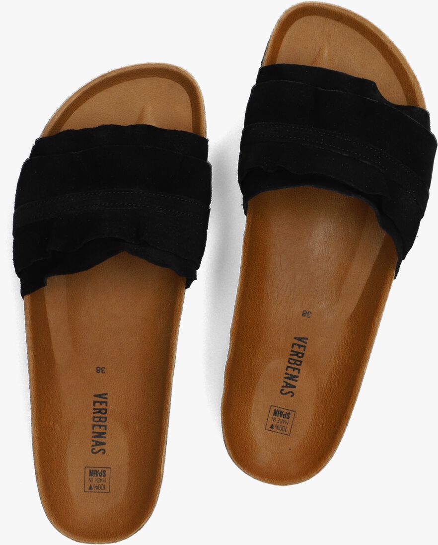 VERBENAS zwarte verbenas slippers rocio