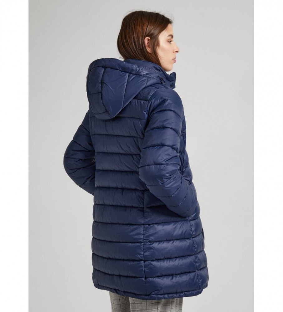 Casaco comprido Pepe Jeans Maddie, azul marinho