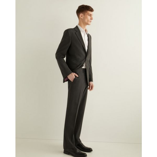 Florentino Blazer Liso de Lã - Cinzento 50 - A43759395