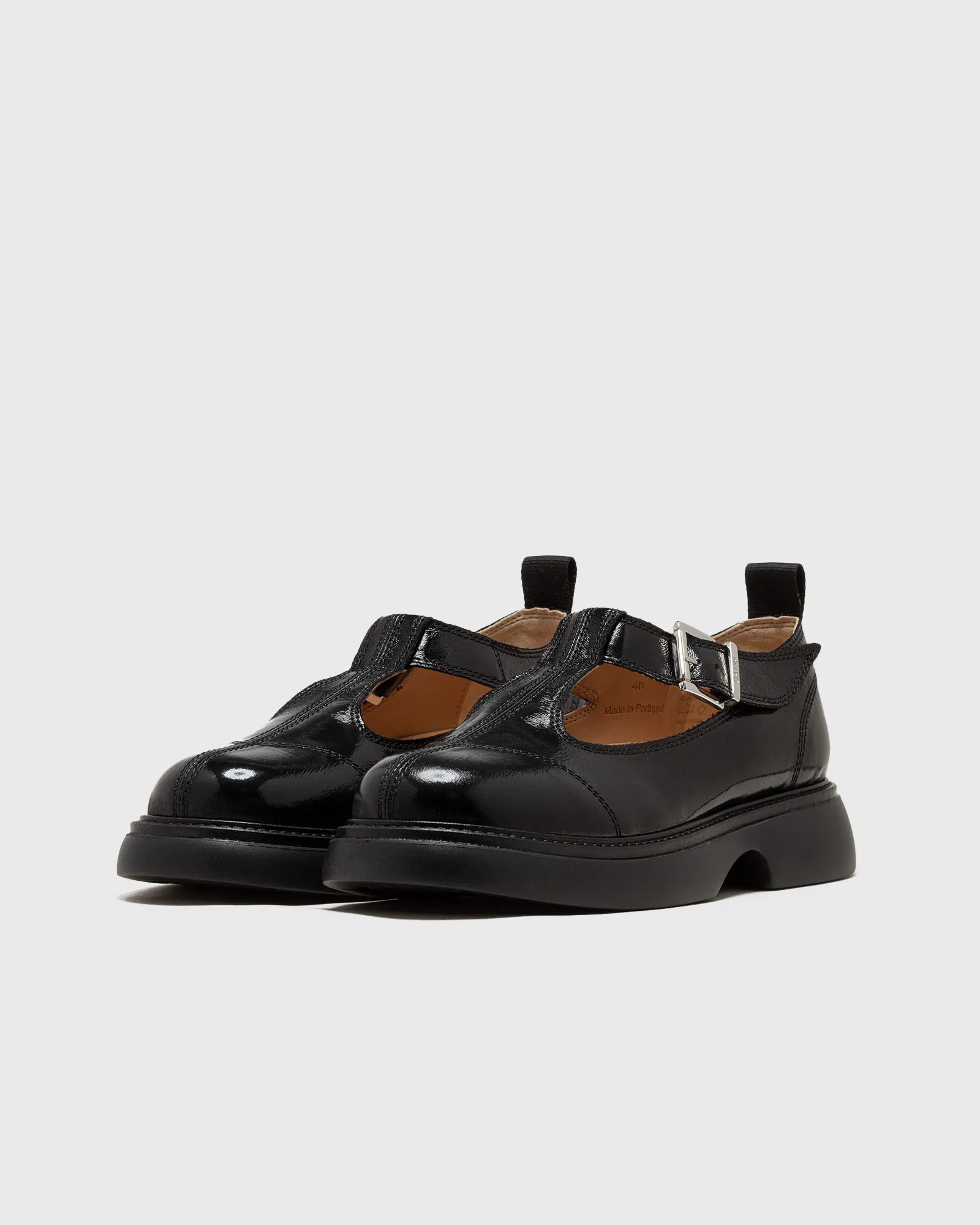 Ganni Everyday Buckle Mary Jane Tonal Naplack