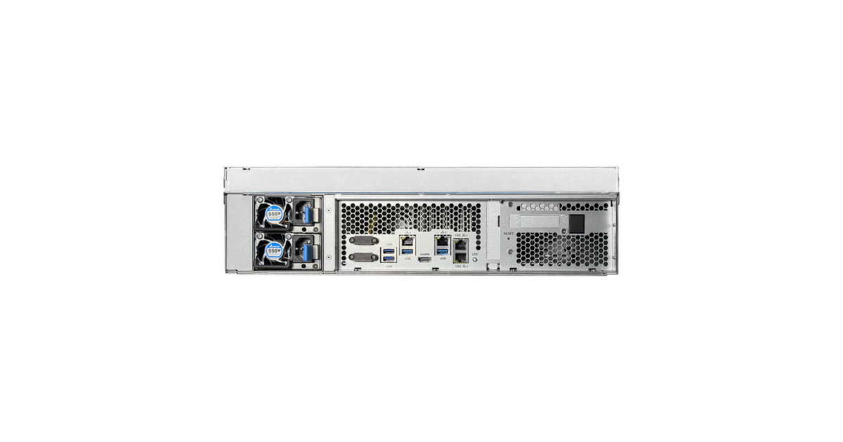 AsustorLockerstor 16R Pro Gen2 (AS7216RDX) nas  (Zwart, 2x 1G LAN, 2x 2.5G LAN, 4x USB 3.2 Gen 1)