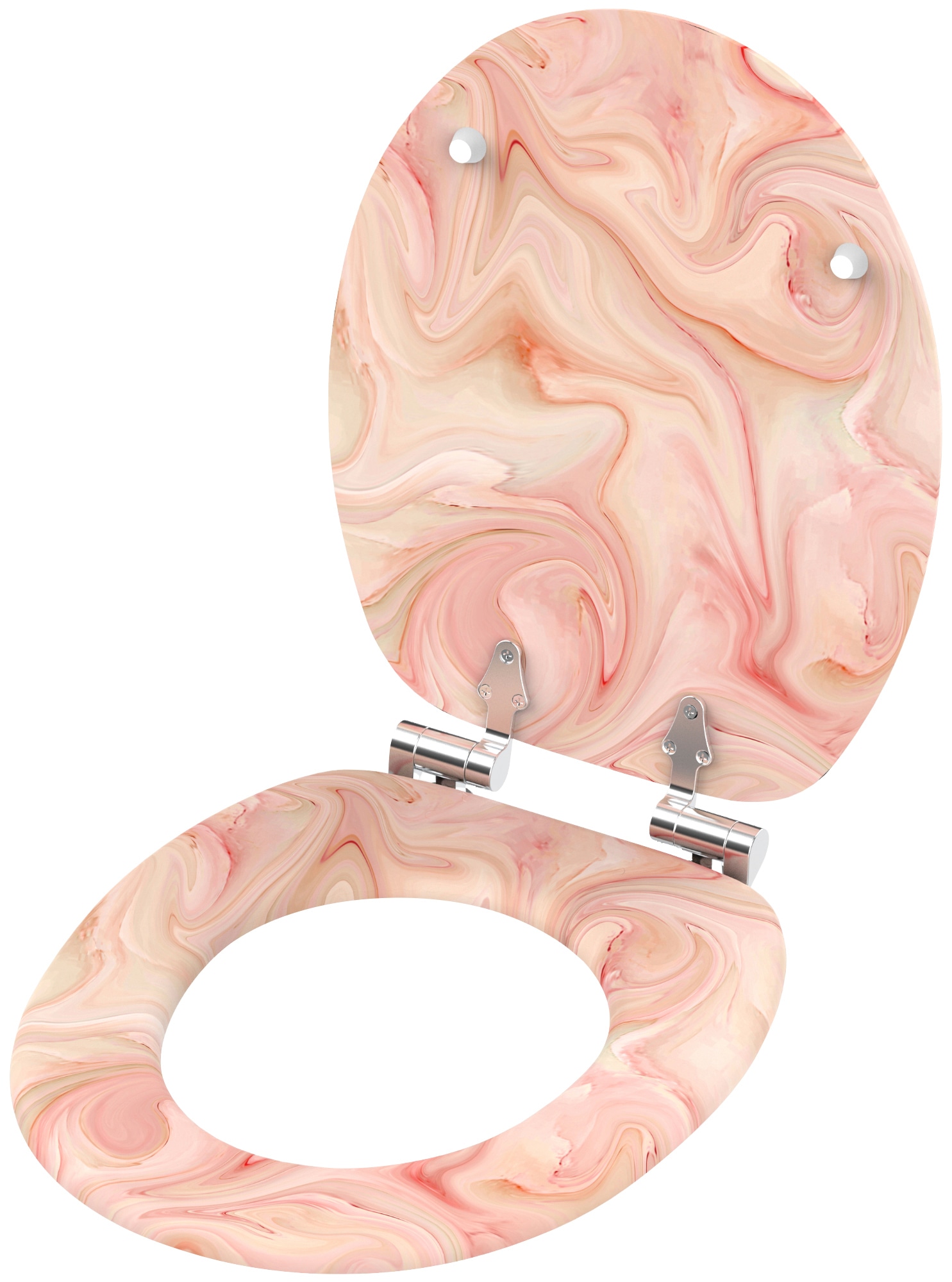 Sanilo WC-Sitz »Marmor Rosa« mit Absenkautomatik, BxL: 37,7 x 42,0 - 47,0 cm
