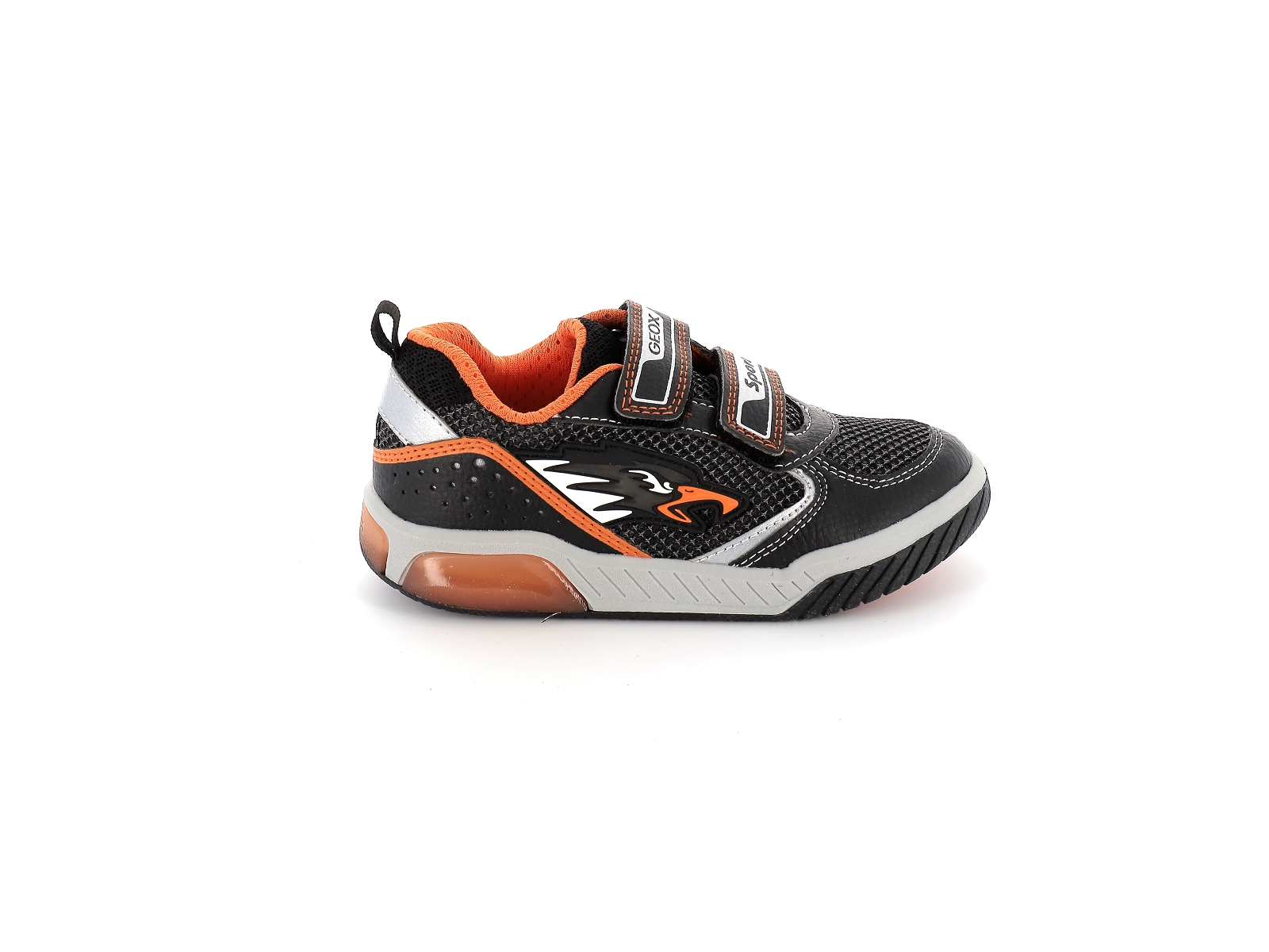 Geox-J INEK BOY-J159CB Matières combinées Noir Orange
