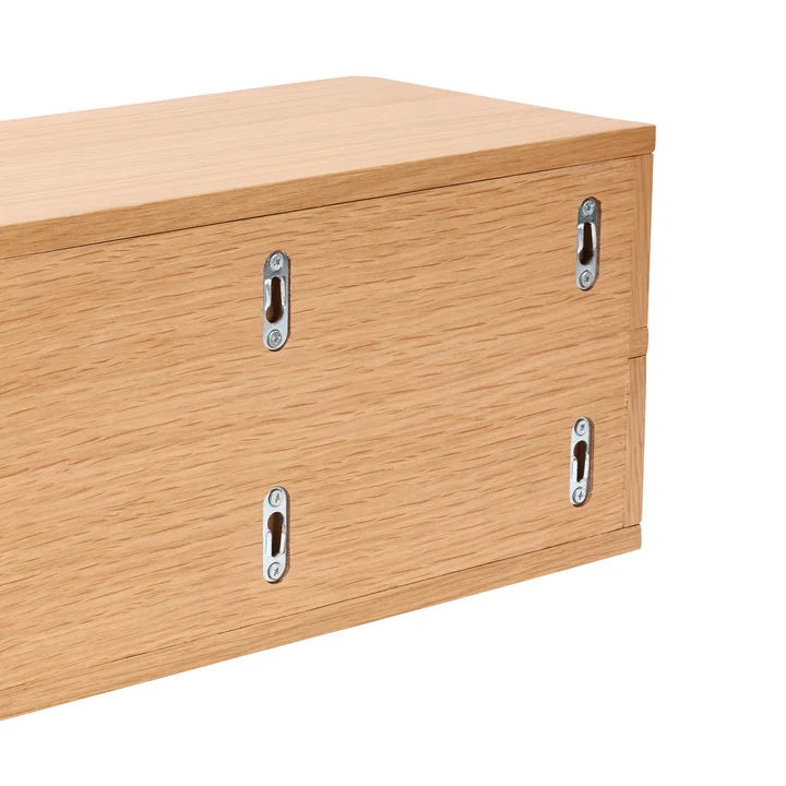 Hübsch Interior - Open Wandregal, 40 x 20 cm, Eiche