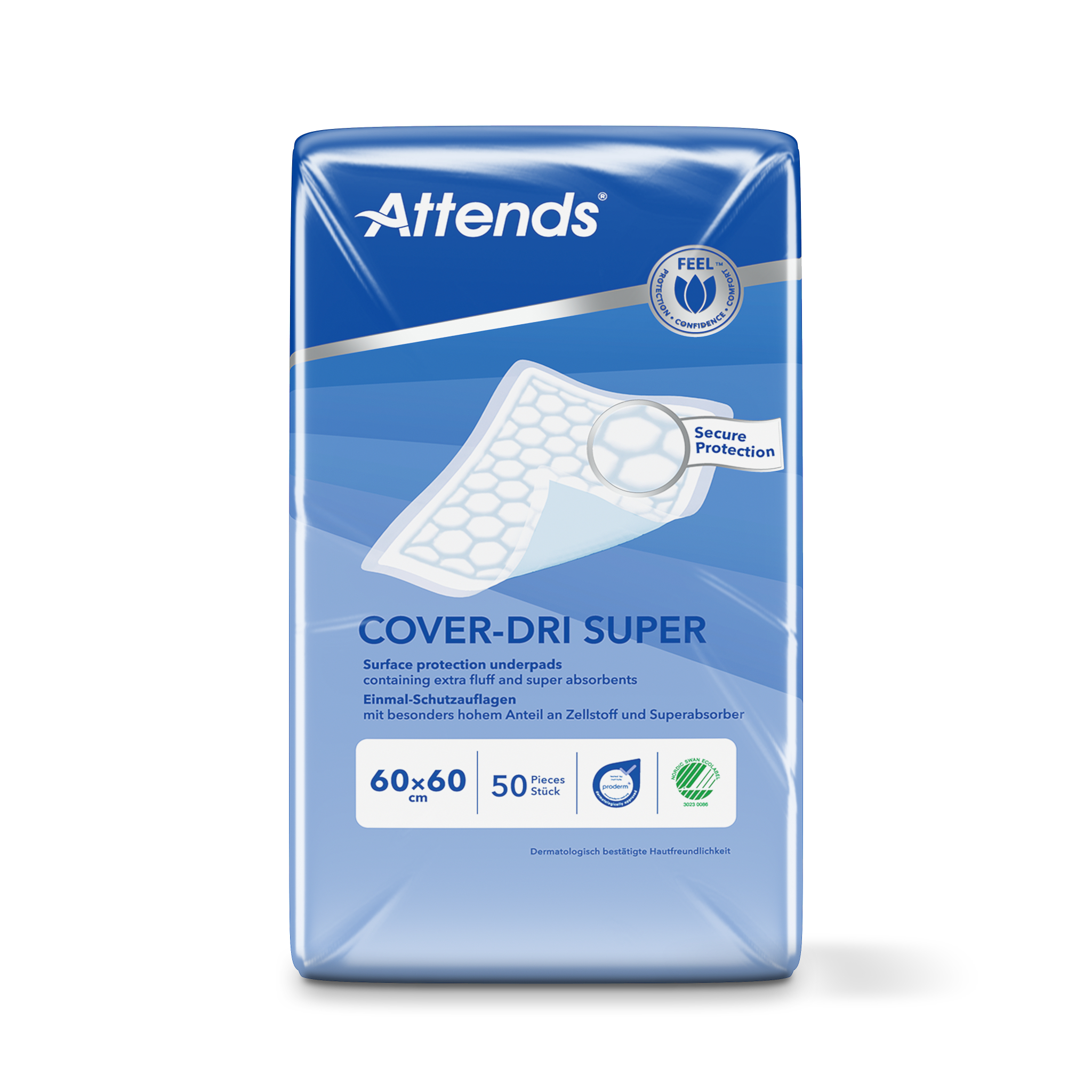 Attends Cover Dri Super 60 X 60 (50 Stuks)