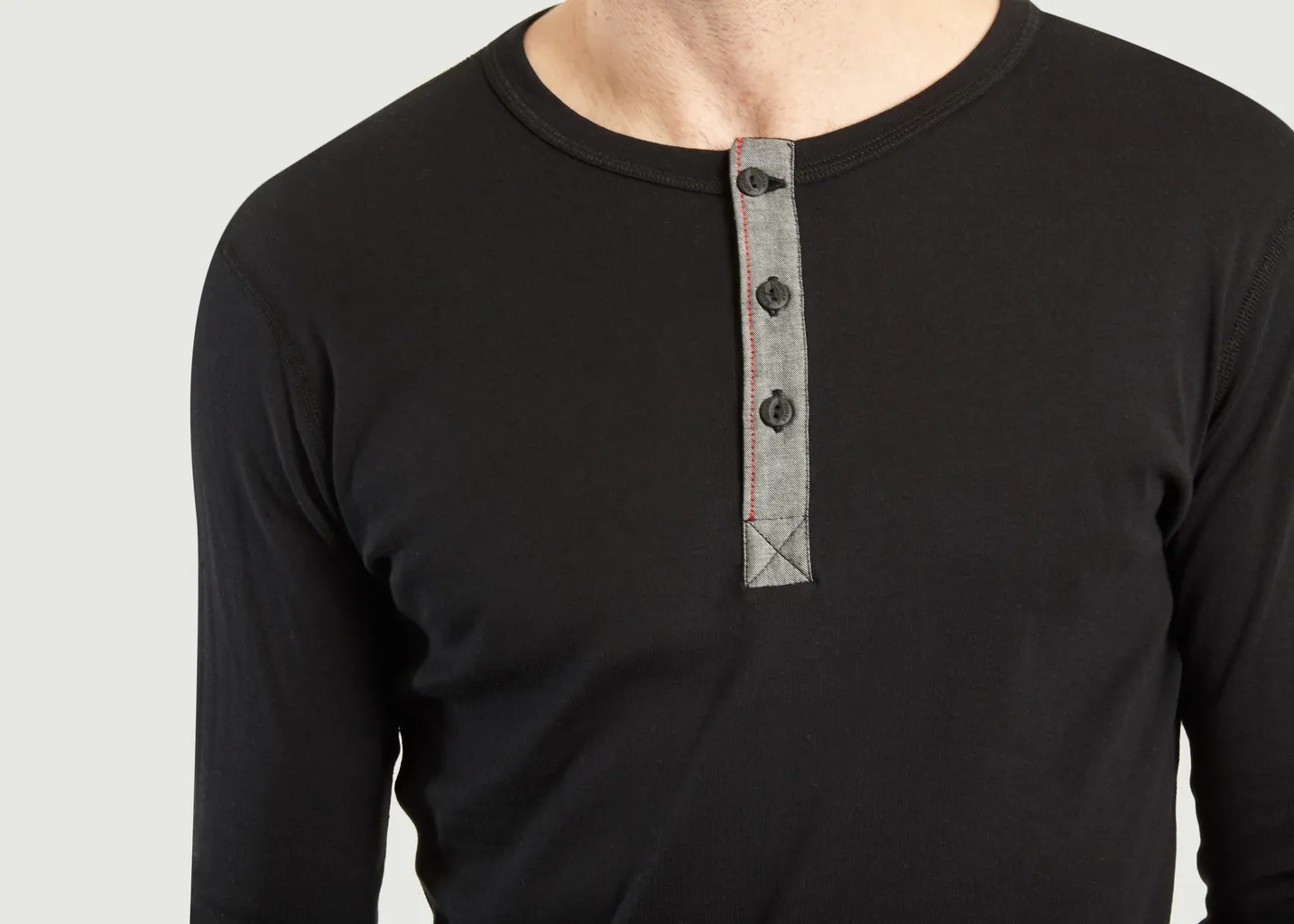 T-Shirt Manches Longues Henley Harri Hemen