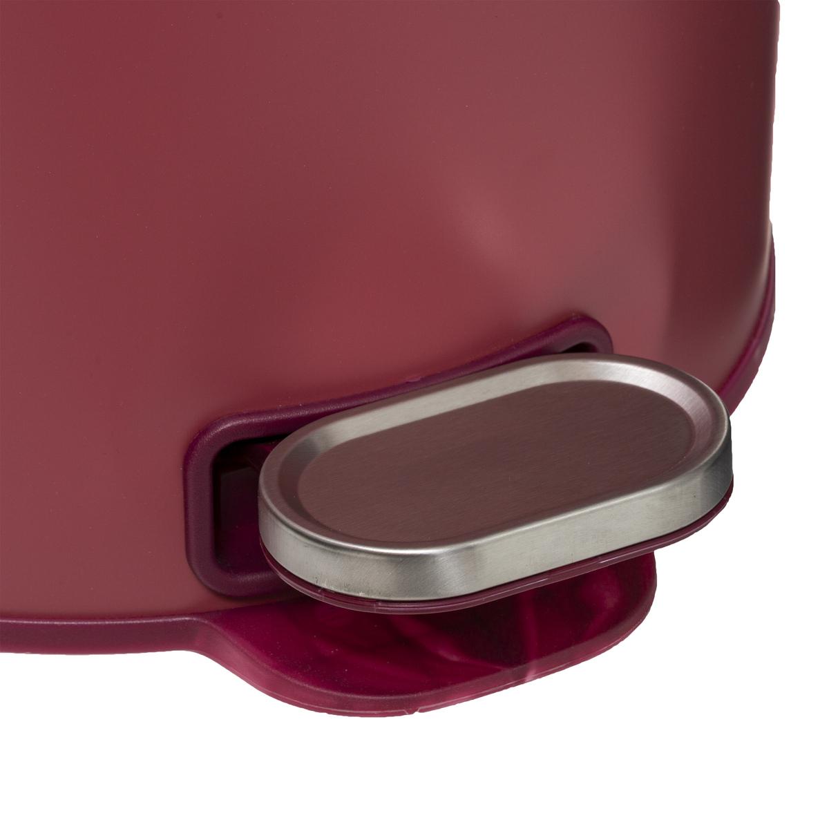 POUBELLE METAL 30L ROUGE DELTA