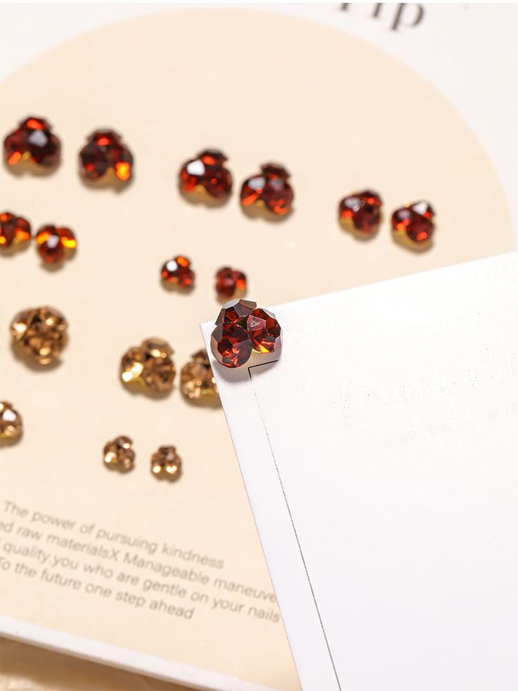 swarliss - Set van 5: Strass Nail Art Decoratie (Diverse Ontwerpen)