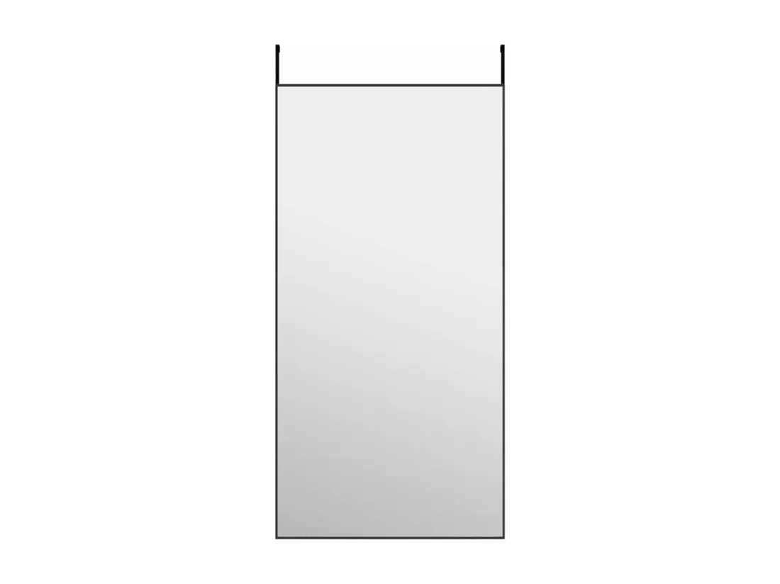 Miroir de porte Noir 50x100 cm Verre et aluminium