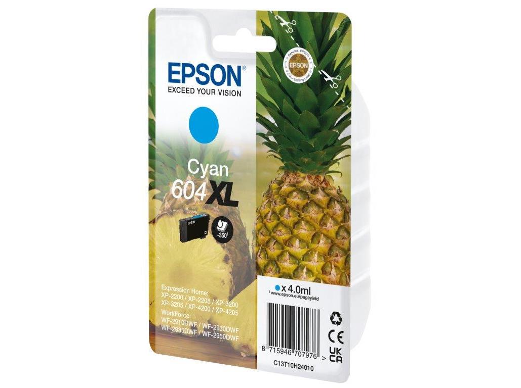 TINTEIRO ORIGINAL EPSON SINGLEPACK CYAN 604XL