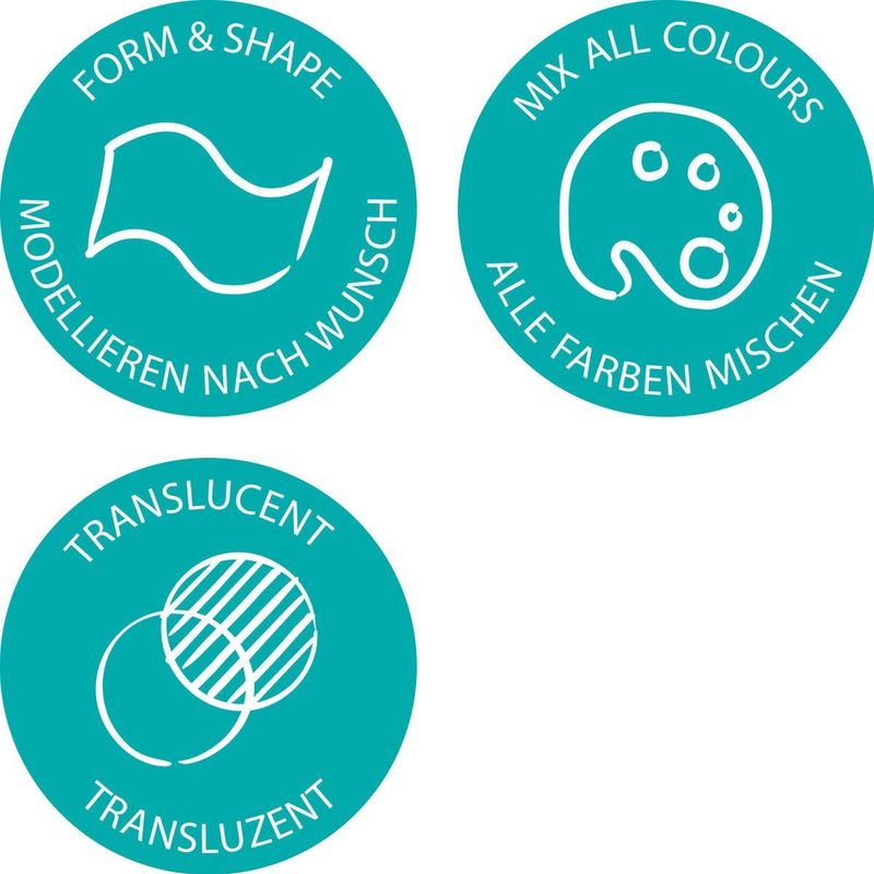 FIMO effect - ovenhardende boetseerklei standaard blokje 57 g - transparant wit