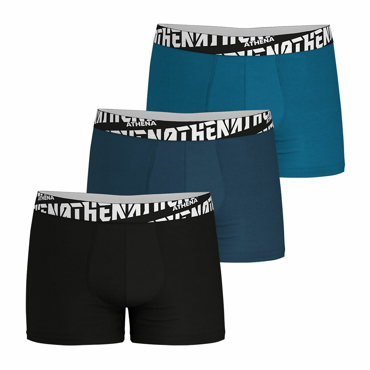 ATHENA<br>Conjunto de 3 cuecas boxer Easy Sport lisas