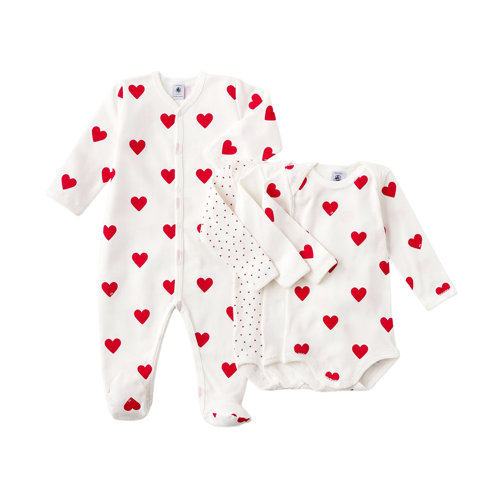 Lot de 3 bodies et pyjama imprimés | Multicolore