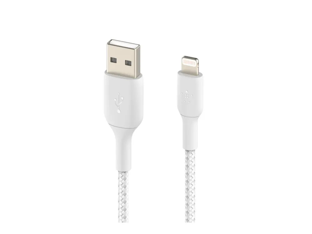 Belkin BoostCharge - Lightning-kabel - Lightning han til USB han - 1 m - hvid