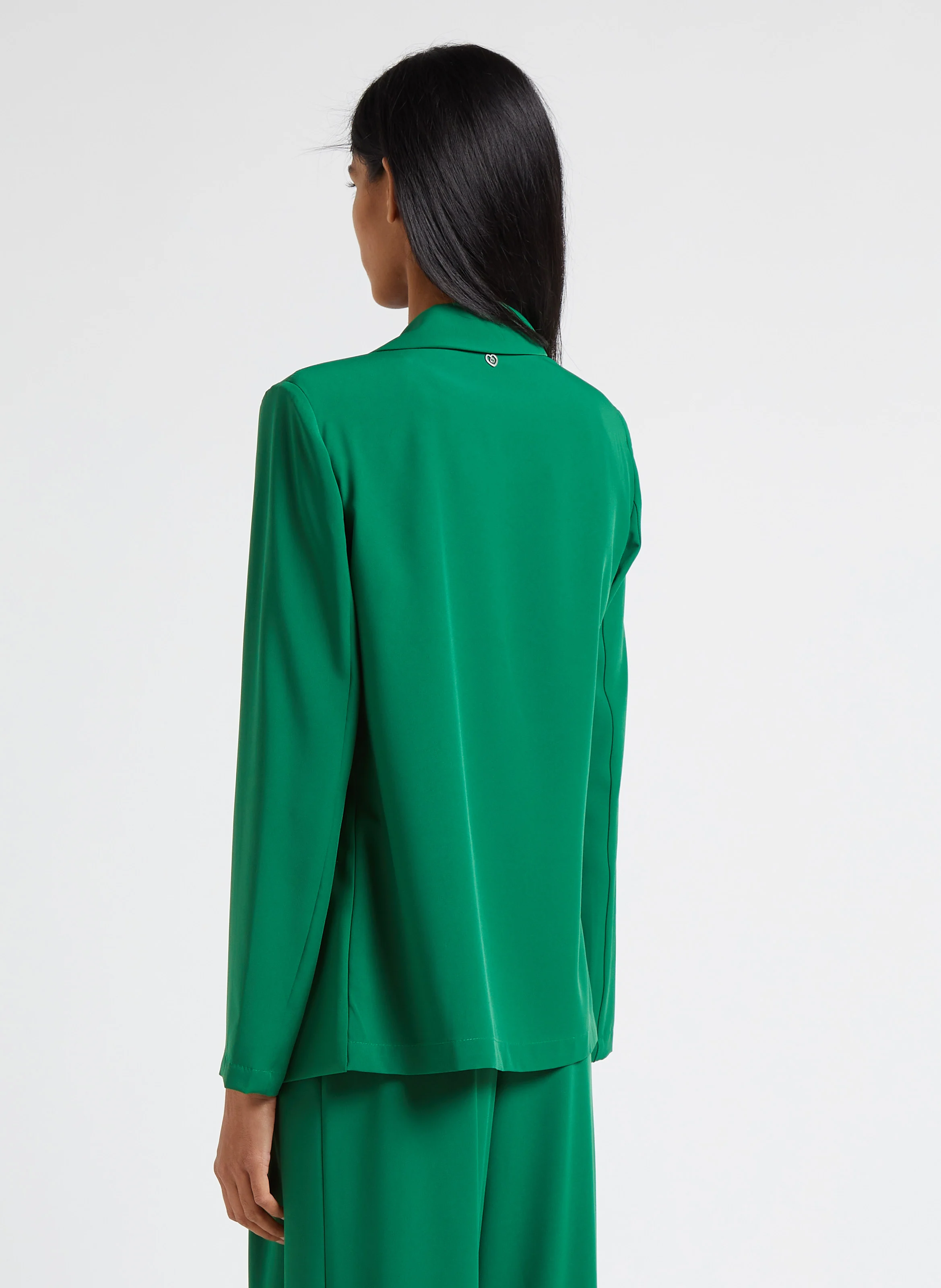 Veste blazer col tailleur | Vert