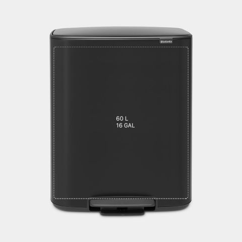 Bo Pedaalemmer，met 1 binnenemmer, 60L - Matt Black