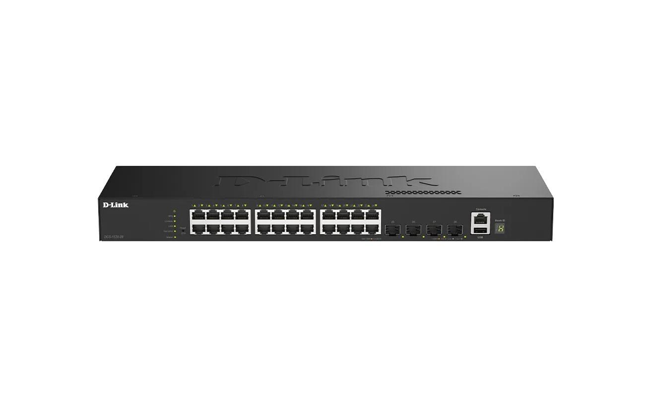 SFP+ Switch DGS-1530 28 Port<br>Gigabit Stackable Smart Managed Switches mit 10G Uplinks