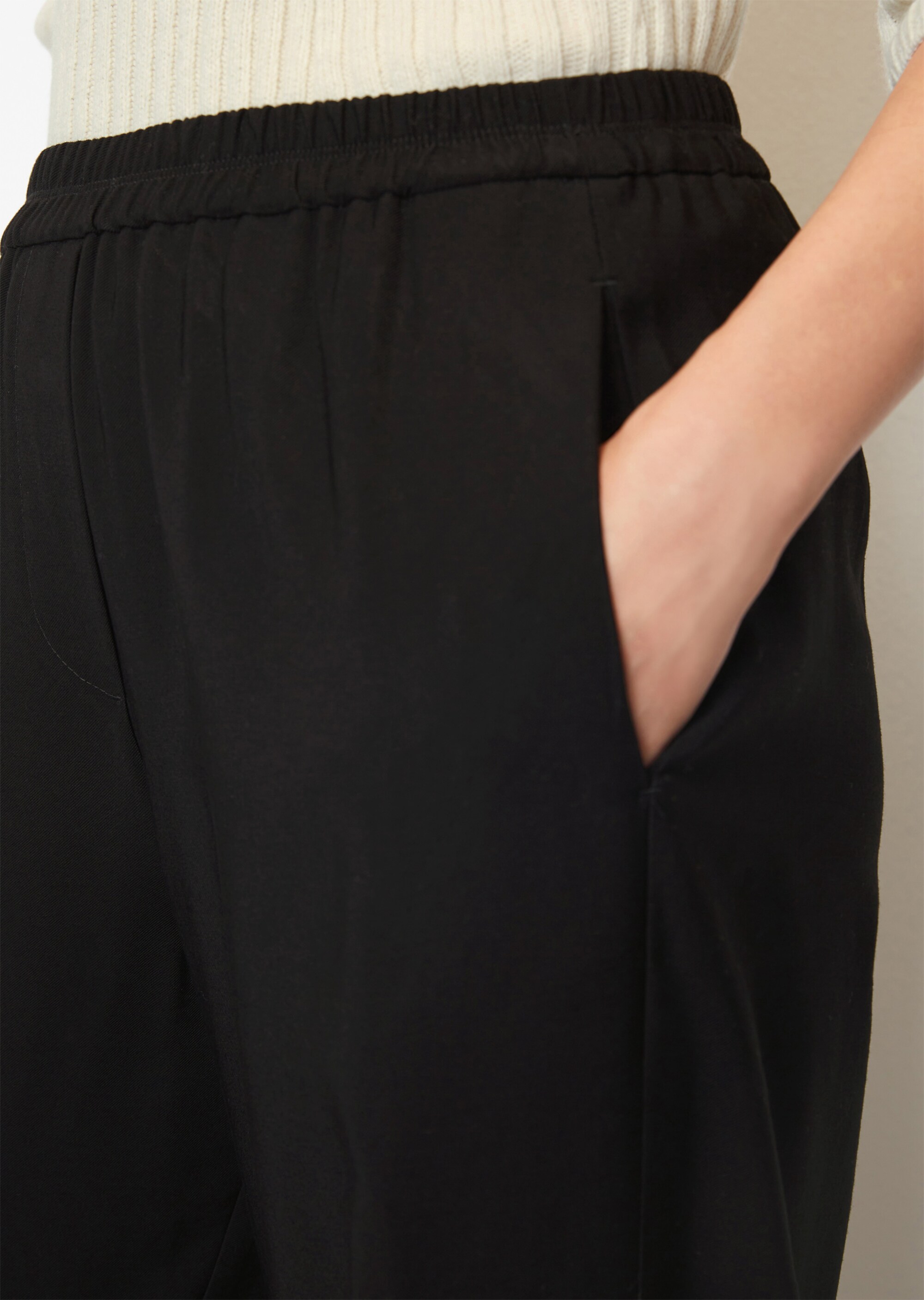 Wide Leg Pants mit Gummibund aus LENZING™ ECOVERO™