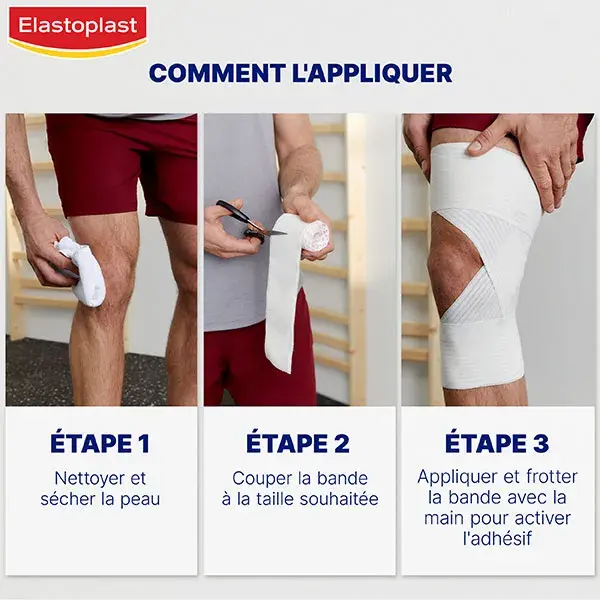 Faixa elástica adesiva esportiva Elastoplast 6 cm x 2,5 m