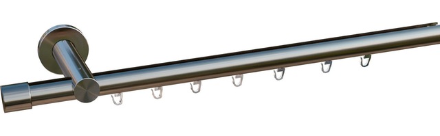 GOODproduct Gardinenstange »TANBUL« Ø 20 mm 1 läufig-läufig Fixmass Innenlauf Komplett-Set inkl. Gleitern und Montagematerial