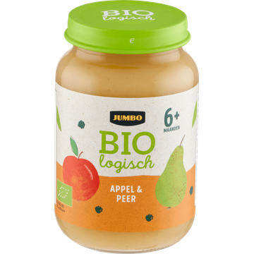 Jumbo Biologisch Babyvoeding Appel & Peer 6+ Maanden 190 g