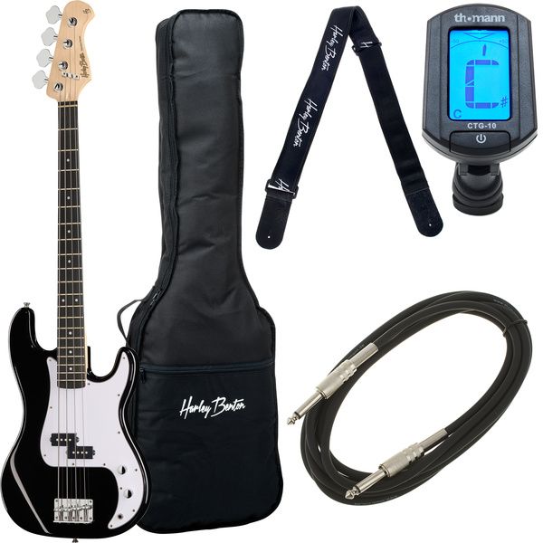 Harley Benton PB-20 BK Standard Serie Bundle