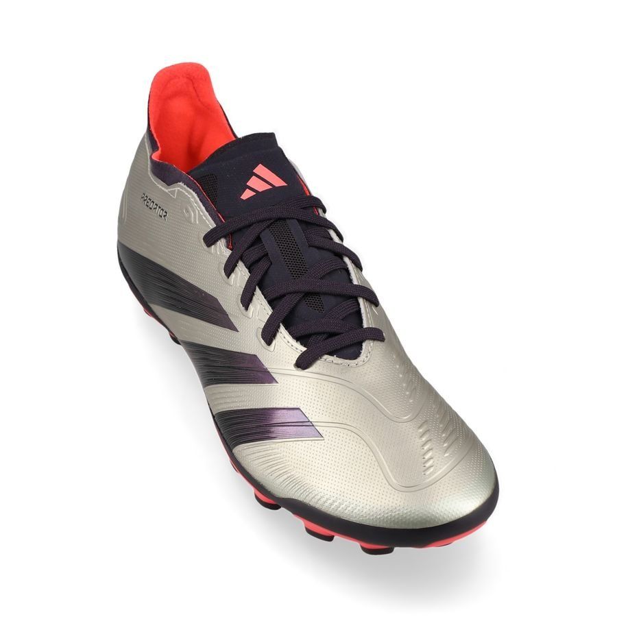 adidas Predator League 2G/3G AG Vivid Horizon - Argenté/Aurora Black/Turbo