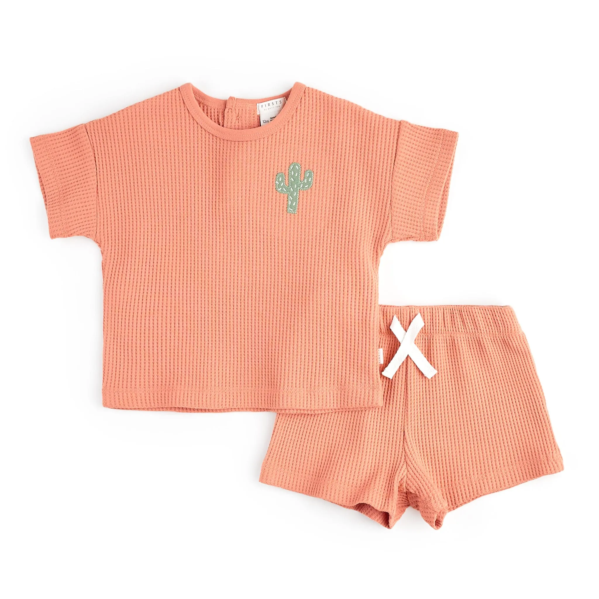Firsts par Petit Lem Ensemble Short Gaufré Cactus 12-24mois
