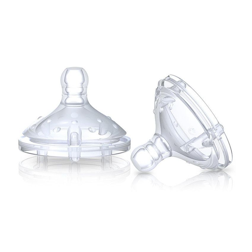 Tétine de remplacement en silicone - Débit rapide - Doré