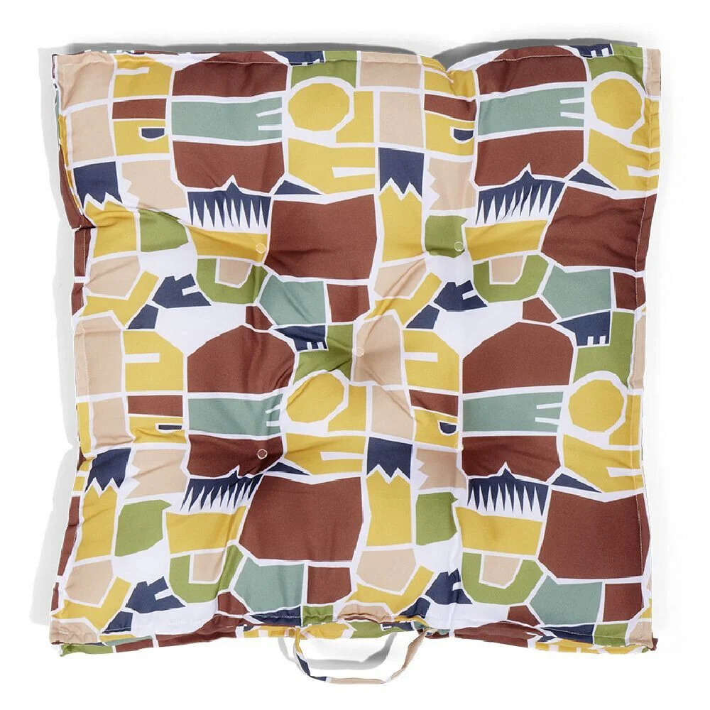Coussin de dossier pour salon palette imprimé multicolore 60x60cm