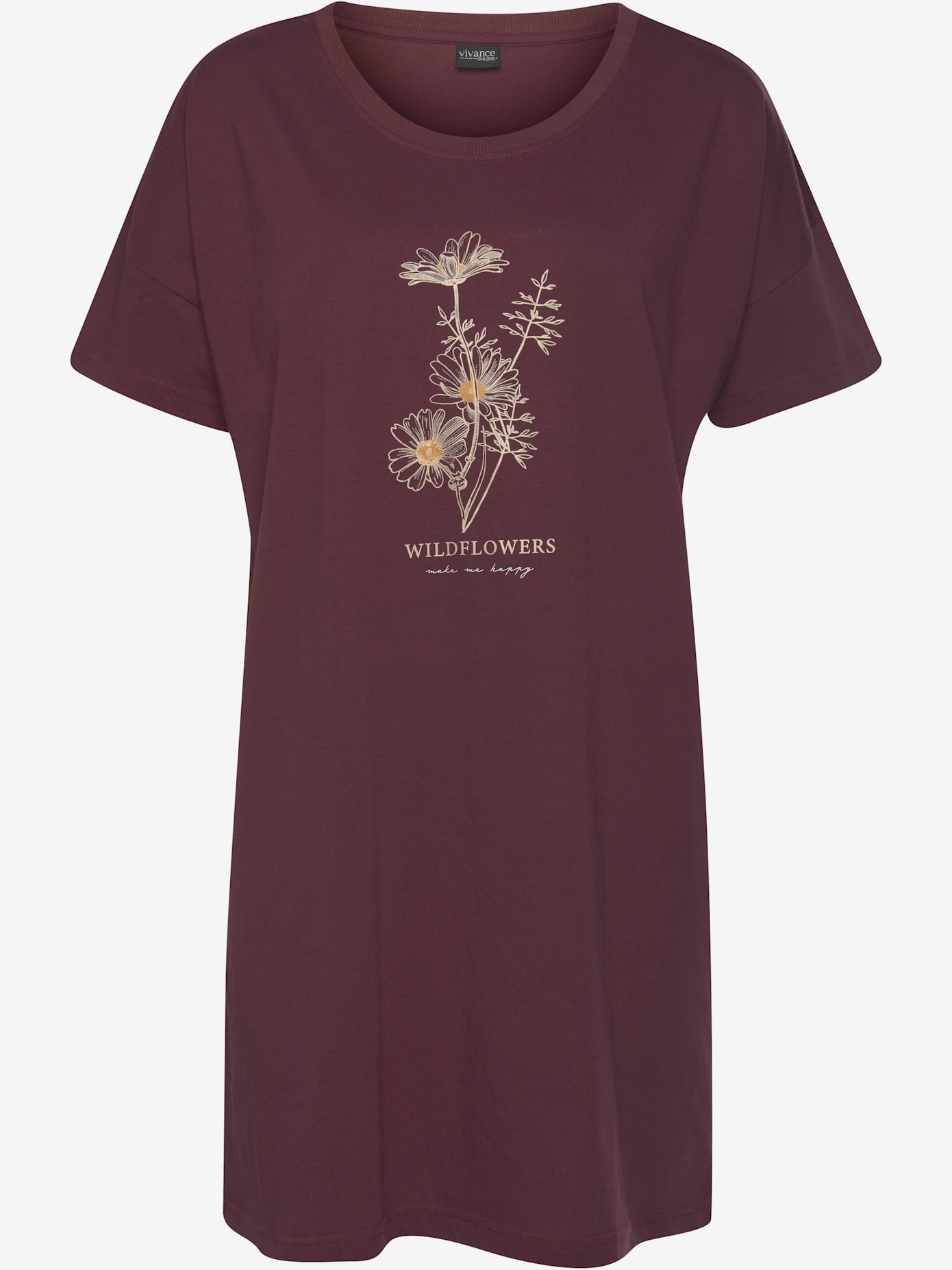 T-shirt de nuit court par lot de 2