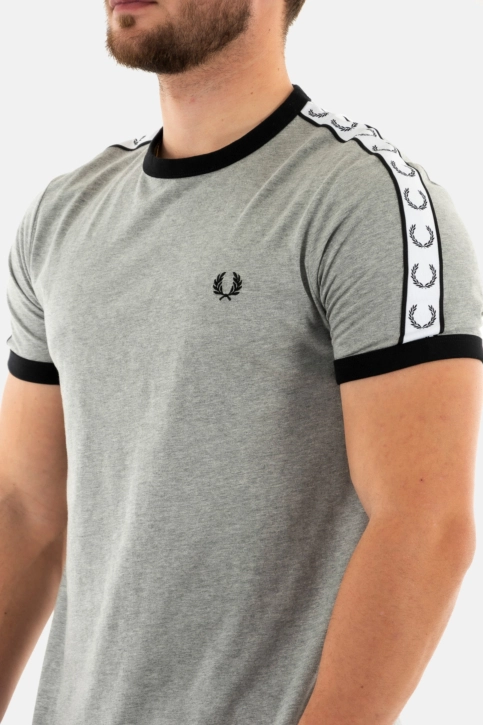 Tee shirt fred perry taped ringer 420 steel marl