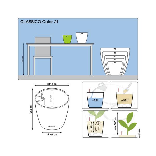 LECHUZA® CLASSICO Color, All-in-One-Set