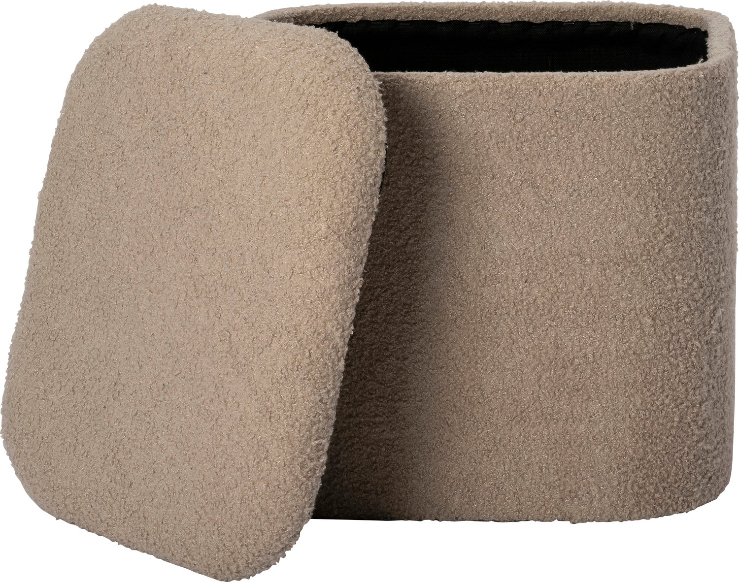 Intratuin poef met opbergruimte Maysa beige 40 x 36 x 38 cm