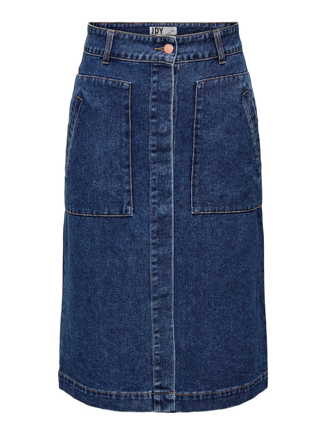JDYOLIVIA Jeansrock Dark Blue Denim