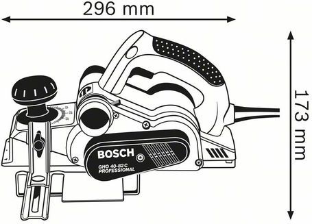 Schaafmachine GHO 40-82 C (Extra mes, parallelgeleider, sponningdiepteaanslag, stofzak)