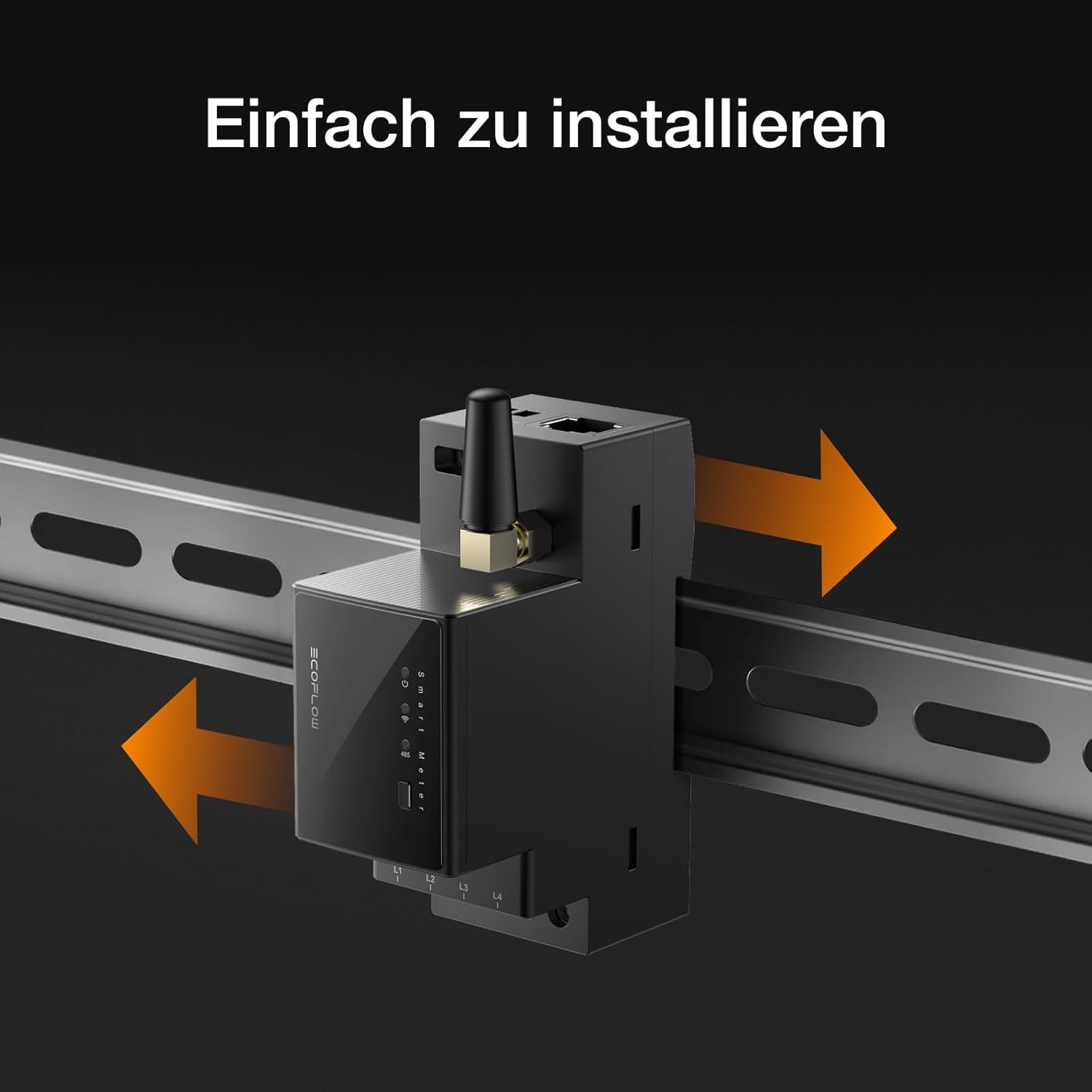 EcoFlow Smarter Stromzähler für Balkonkraftwerk, Haushaltsstromausgleich, Intelligente Energieüberwachung, Kompatibel mit EcoFlow STREAM, Einfache Plug-&-Play-Installation