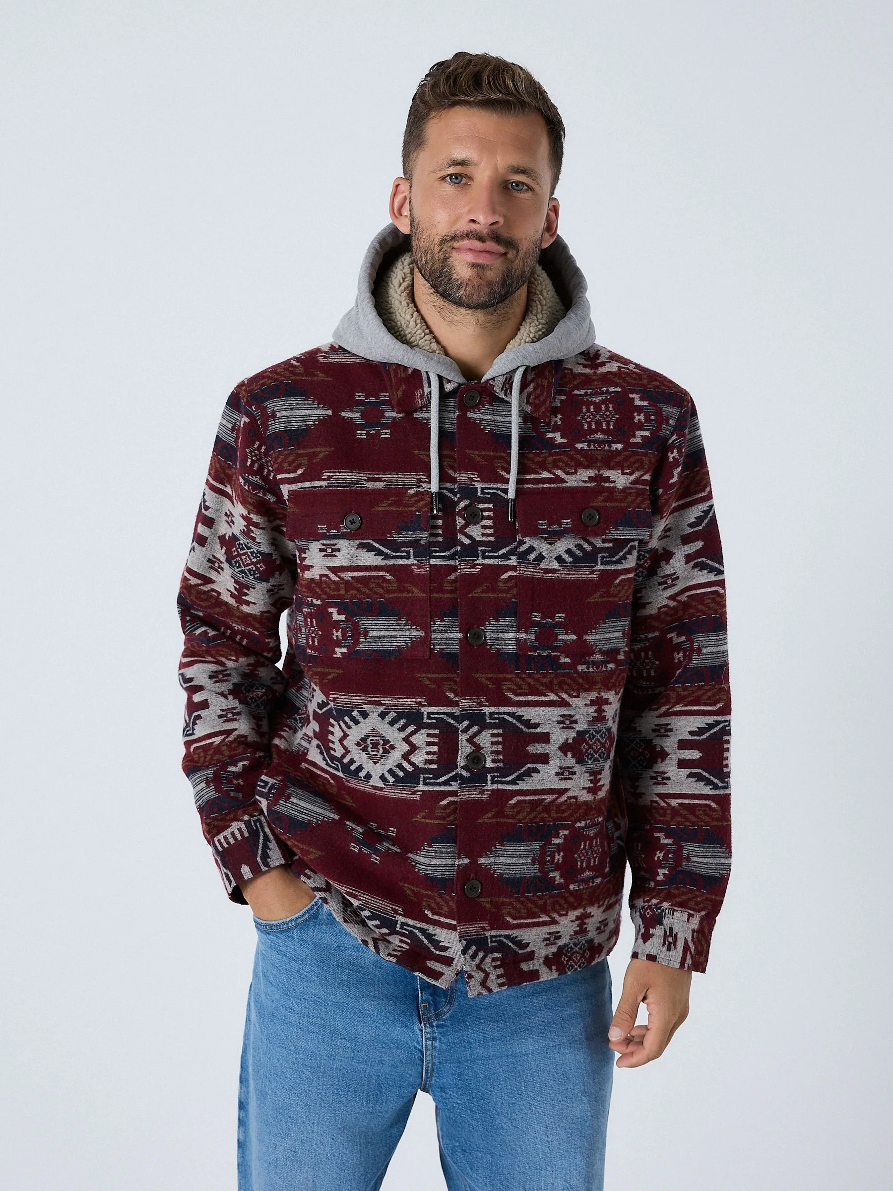 Bordeauxrood - Navajo Style Shacket