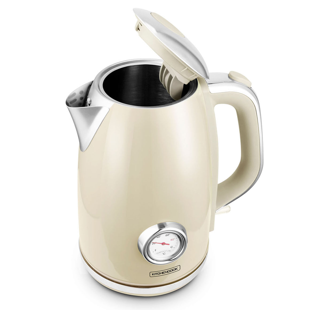 Kitchencook Bouilloire Style rétro beige - 60.5x23x53 cm